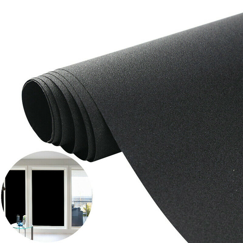 1 st fönsterfilm för förskola mörkare fönster nyans svart fönster klistermärke universal statisk för att blockera solen anti-uv diy dekor