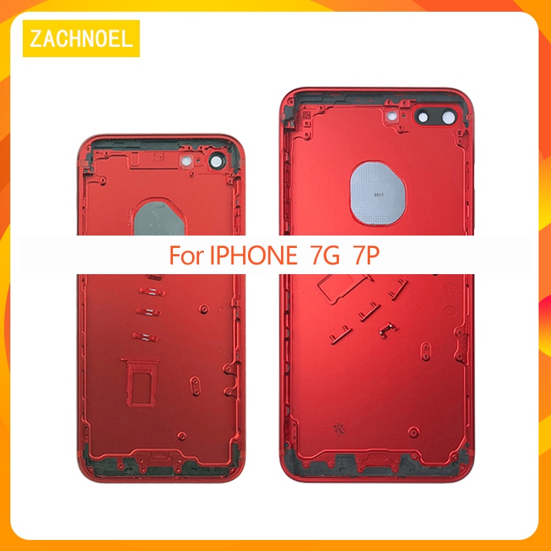 Back Housing for iphone 7G 7Plus 7Plus Back Battery Cover Middle Chassis Frame + Glass Cover