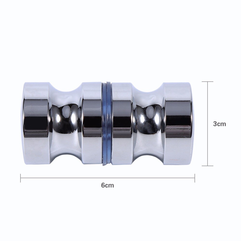 Aluminium Deur Handvat 1.1 &quot;Dia Enkel Glas Deurknop Badkamer Douche Kast Handvat w/Schroef Home Houten deurklink