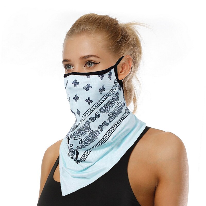 Unisex kvinder herre åndbar trekant bandana halvt ansigt halstørklæde mænd kvinder tørklæde