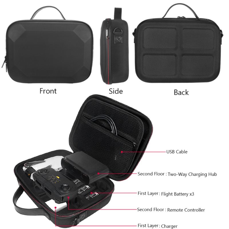 Sac de rangement Portable sac à main boîte de transport Durable pour DJI Mavic Mini Drone accessoires