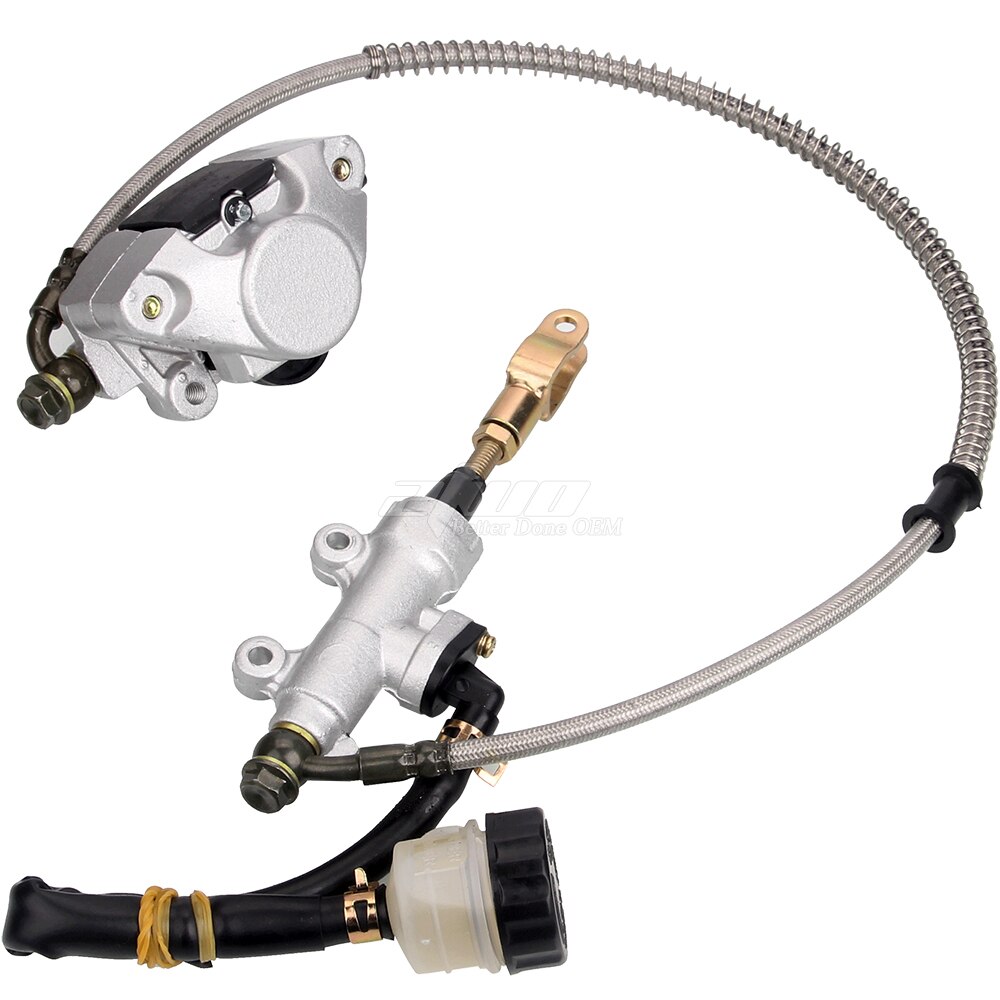 Rear Disc Brake Master Assembly Hydraulic Caliper Fits for 150cc 200cc 250cc PIT PRO TaoTao Trail Dirt Quad Bike ATV