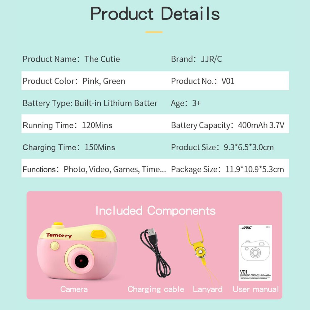 Kinderen Educatieve Peuter Speelgoed Foto Camera Kids Mini Digitale Speelgoed Camera Met Fotografie Cadeaus voor Kinderen Speelgoed Camera