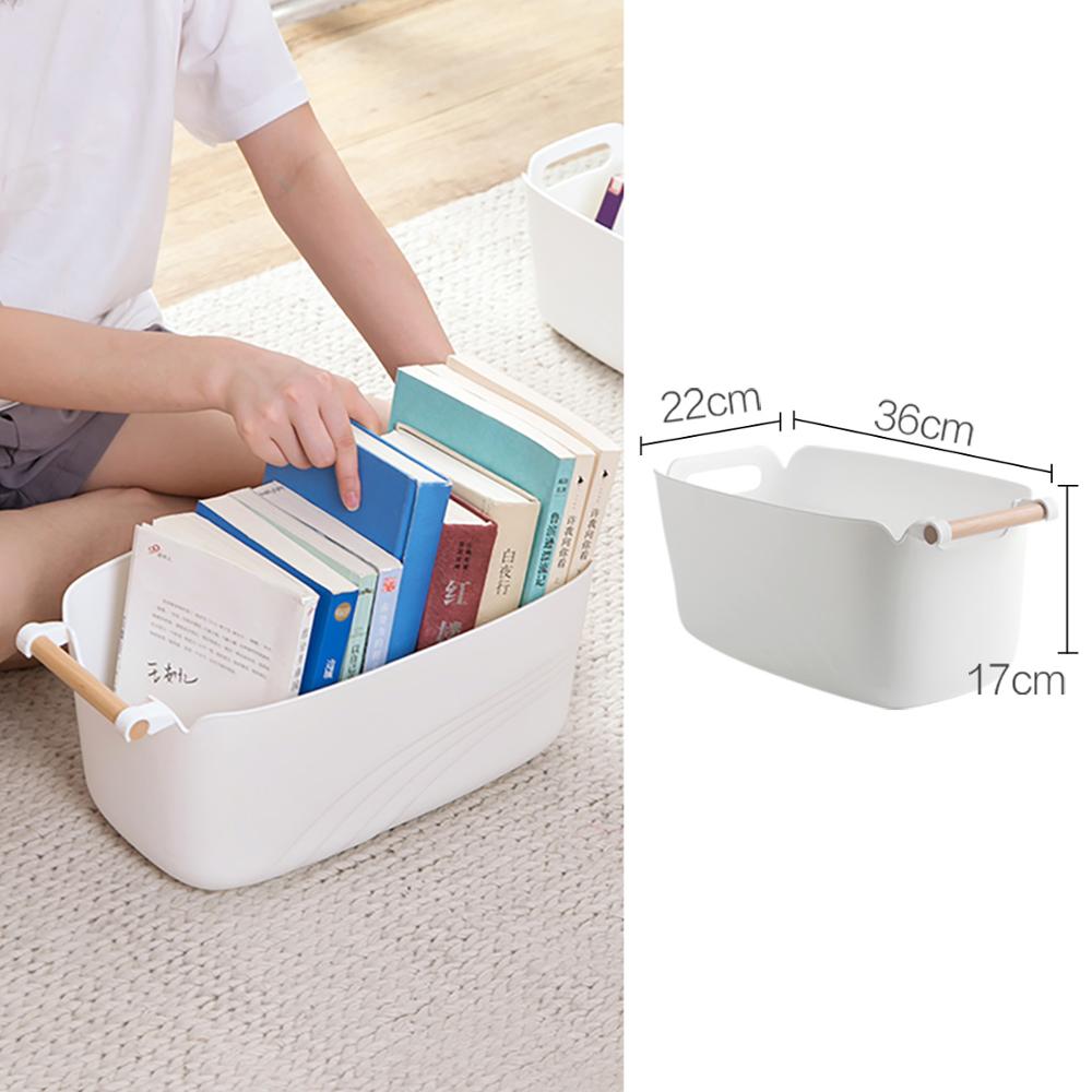 1pc Desktop Storage Basket Closet Organizer Toy Sundries Clothes Storage Box Snacks Container Case Kitchen Bathroom Organizer: L