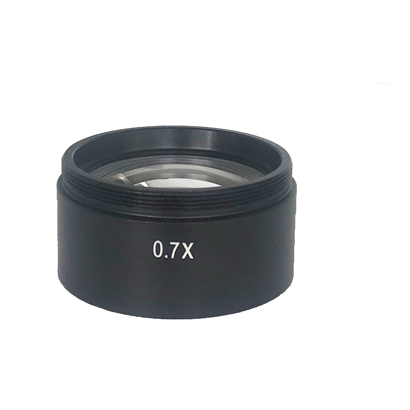 0.3X 0.5X 0.7X 0.75X 1X 1.5X 2.0X Auxiliary Objective Lens For Zoom Stereo Microscope Thread 48mm Trinocular Microscopio Lente