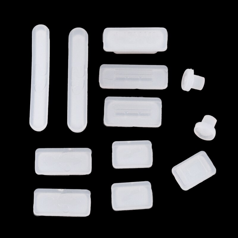 AU42 -24 pièces couvercle de prise USB Anti-poussière Silicone pour Pro 13 pouces 15 pouces Air 11 pouces noir et blanc
