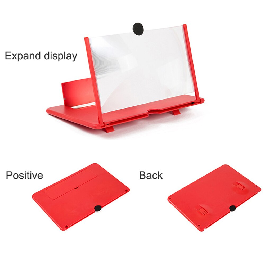 Enlarged Eye Protection Movie Phone Holder 12 Inch Folding Adjustable Angle 3D Phone Screen Magnifier HD Non Slip with Bracket