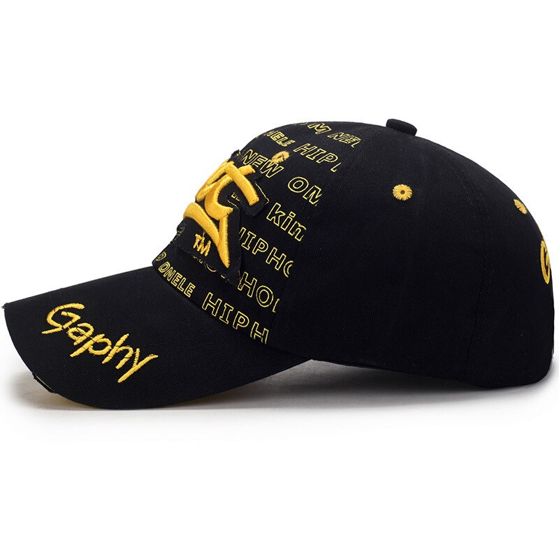 Casquette de Baseball déchirée brodée pour homme et femme, chapeau de soleil pour l&#39;extérieur, Hip Hop, pour la pêche,