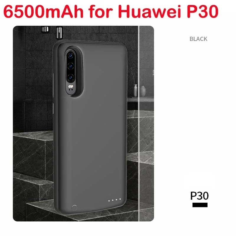 Custodia per caricabatteria di Backup esterna da 6800mAh per custodia per batteria Huawei P30 Pro P40 Pro per custodia per caricabatterie per banca di alimentazione Huawei P40 P30: Rosso scuro