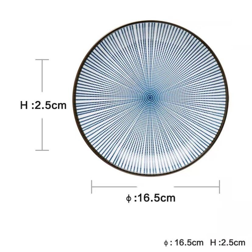 Nouvelle vaisselle de Style oriental 6 pouces assiette en céramique fabriquée à la main: Growth Ring