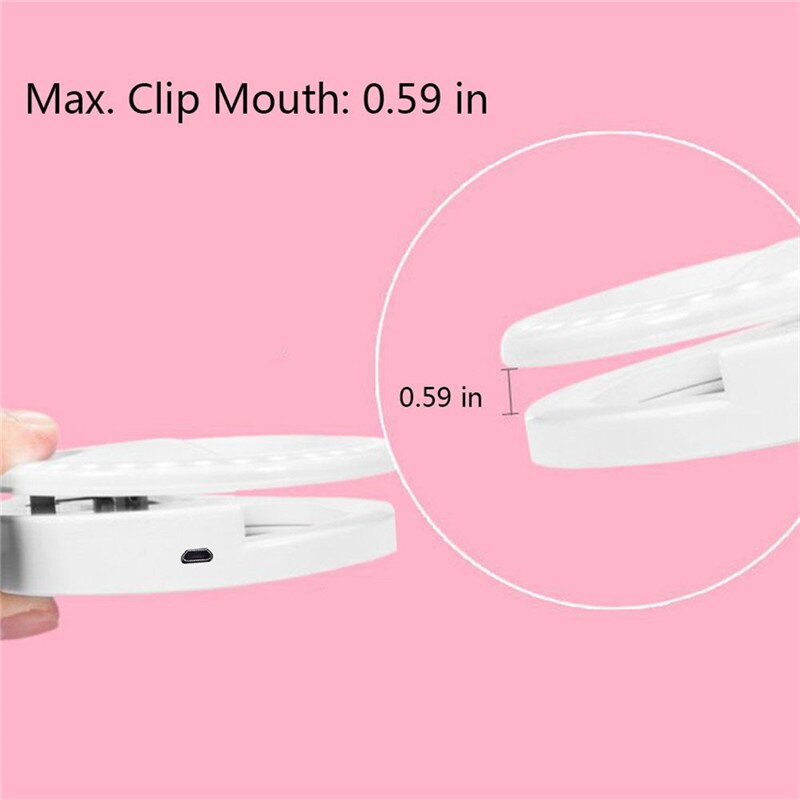 Aankomen USB Lading Selfie Draagbare Flash Led Camera Telefoon Fotografie Ring Licht Enhancing Fotografie voor iPhone Smartphone