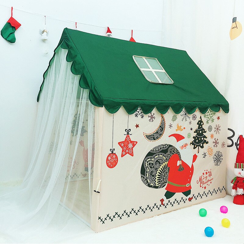 Portable Kids Tent Big Space Children&#39;s Tent Baby Kids Play Teepee Tents Christmas Playhouse Toys For Children Room Decor