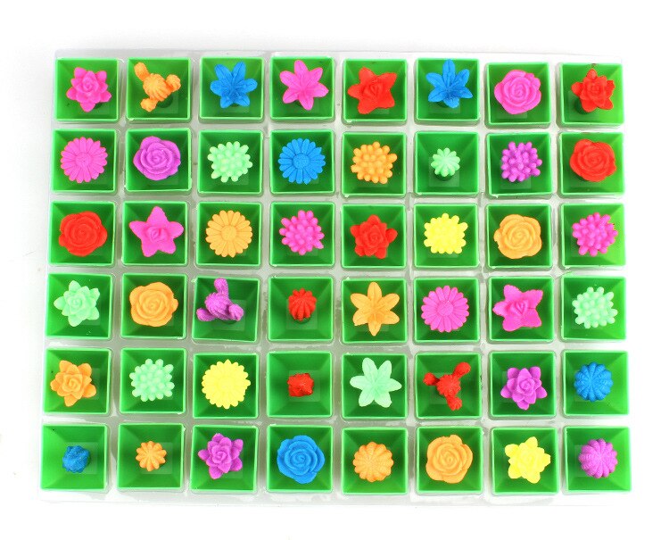 Fleur magique qui pousse dans l&#39;eau, 48 pièces/ensemble, Cactus, jouets pour enfants, trempage, Expansion, Absorption d&#39;eau