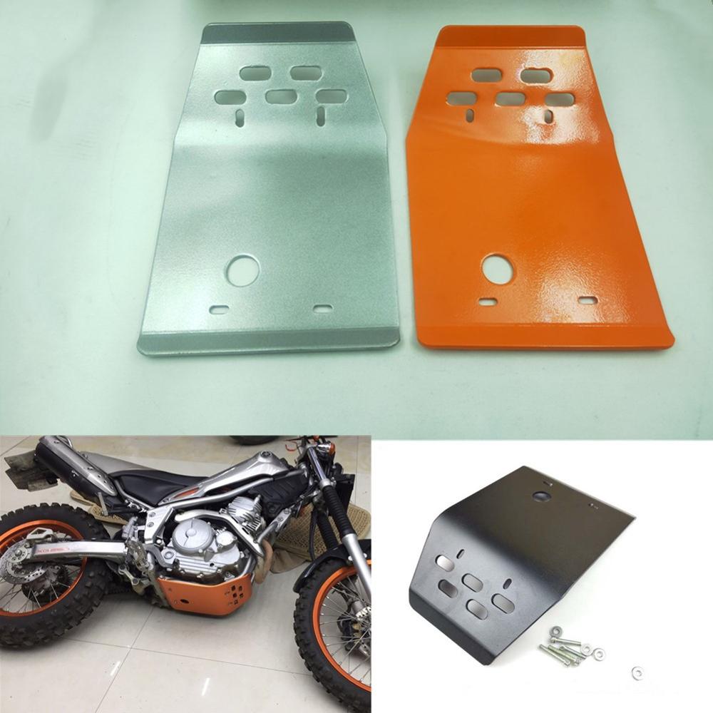 For Yamaha XT250 XG250 Tricker XG250 Serow XT250 Motorcycle Stainless Steel Skid Plate Engine Guard Chassis Protection Cover