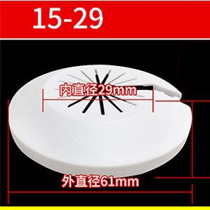 1 stücke Kunststoff Zauberstab See kanal abdeckung dusche wasserhahn winkel ventil Rohr stecker dekoration abdeckung schnappen-auf Platte küche wasserhahn zubehör: 15-29cm Schwarz