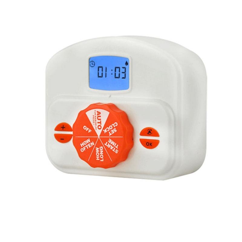 Garden Drip Irrigation Device Double Pump Controller Timer Systems LED Display Intelligent Automatic Watering Device For Plants: main engine