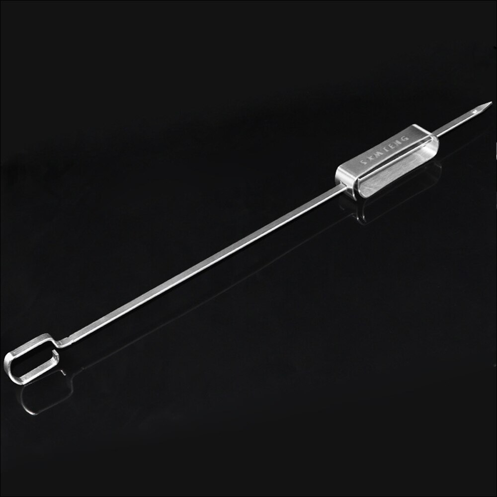 6pcs bbq Grill For kitchen Cookware Stainless steel barbecue sign barbecue skewer outdoor BBQ barbecue needle kebab sign tool