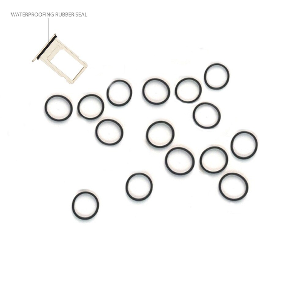 10PCS Waterproof Rubber Ring Seal Circle For Sim Card Tray Slot Holders For iPhone 7 8 Plus X XR XS 11 Pro Max Replacement Part