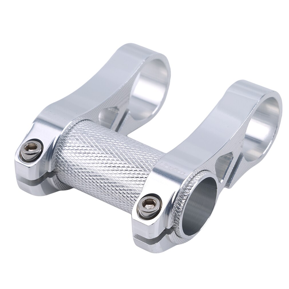 bicycle double stem riser bicyle handlebar stem adjustable folding bike handlebar stem black, red, silver