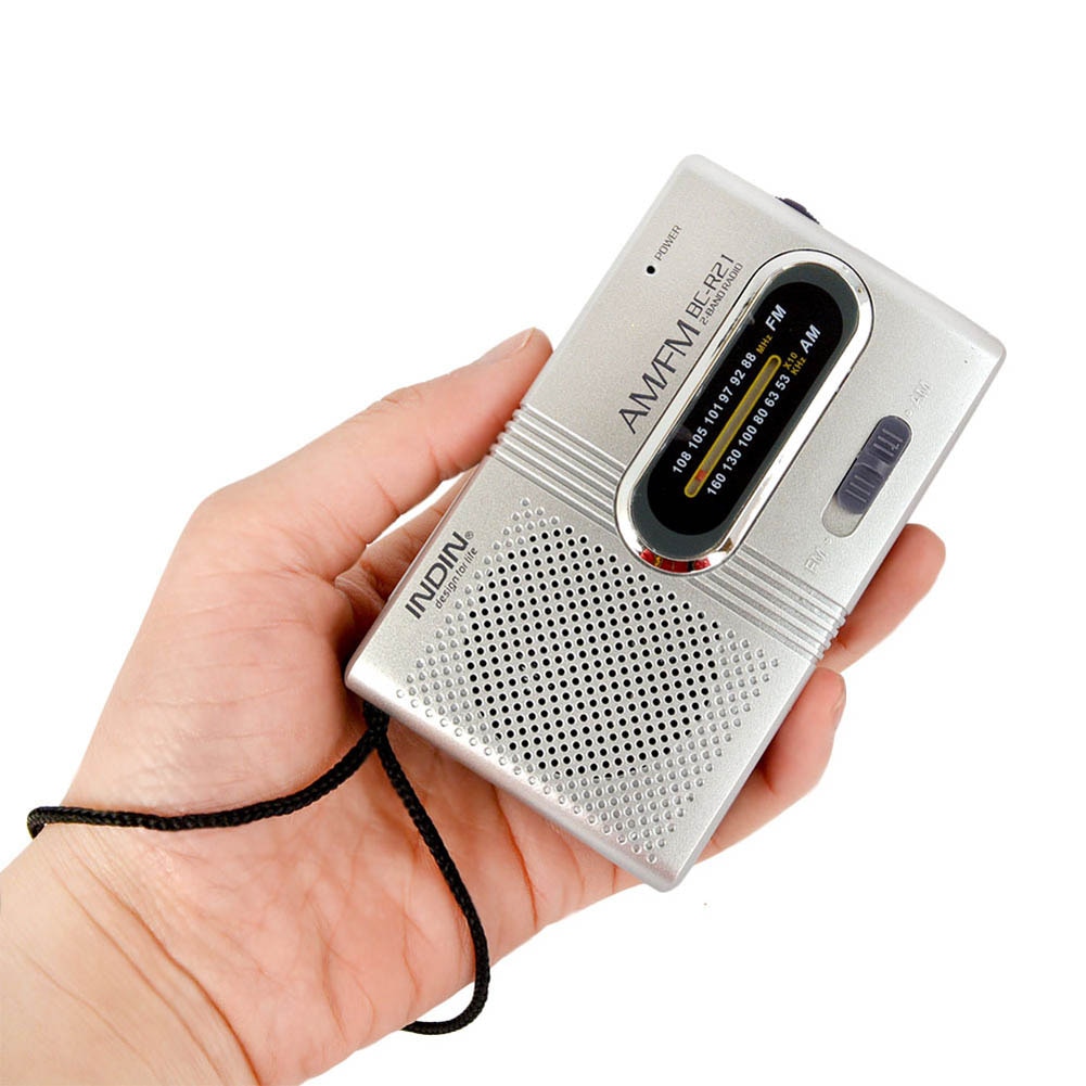 Mini Portable AM/FM Radio Telescopic Antenna Radio Pocket World Receiver Speaker