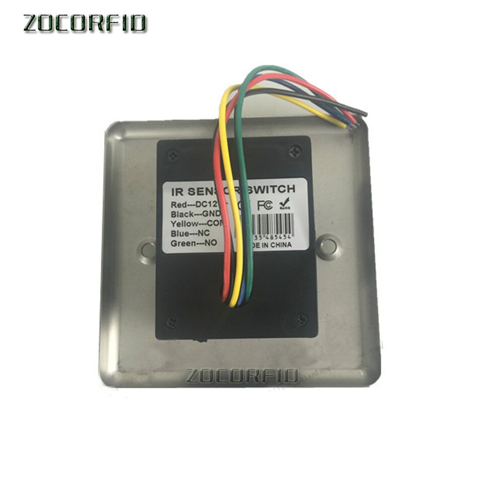 Metal Exit No&amp;Nc Touch Contactless Door Release Exit Button with LED Indication for access control system