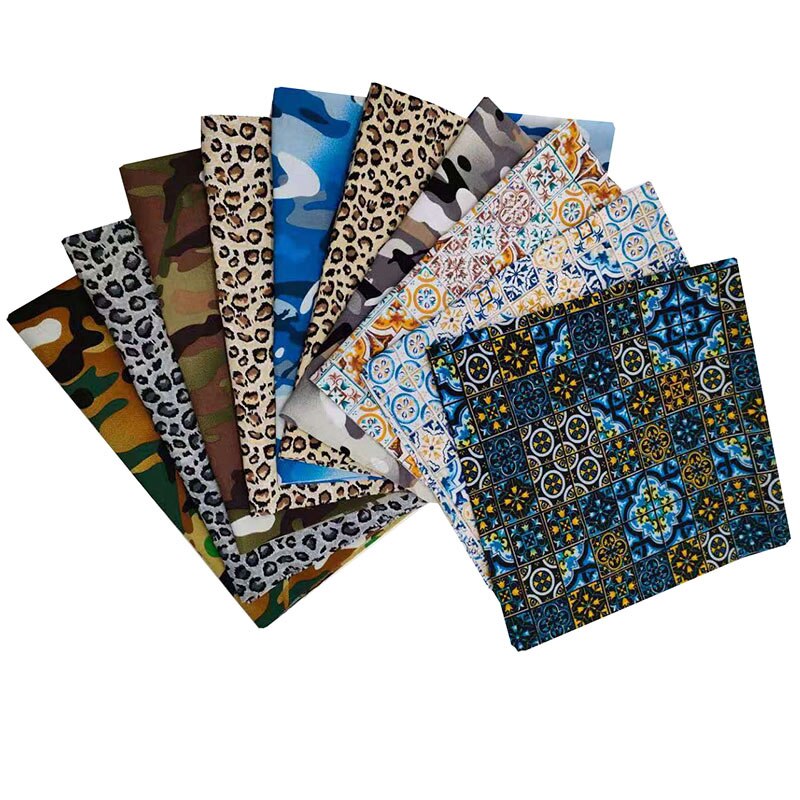 Tecidos de algodão estampados, 50cm x 50cm, costura, acolchoado para patchwork, bordado, faça você mesmo, artesanal, 8 peças da série frutas: 50cm x 50cm / 7