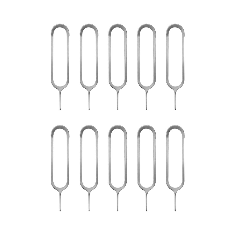 Powstro 10PCS Smartphone Take Sim Card Remover Tool Pin Needle Replacement Parts Phone Card Pin