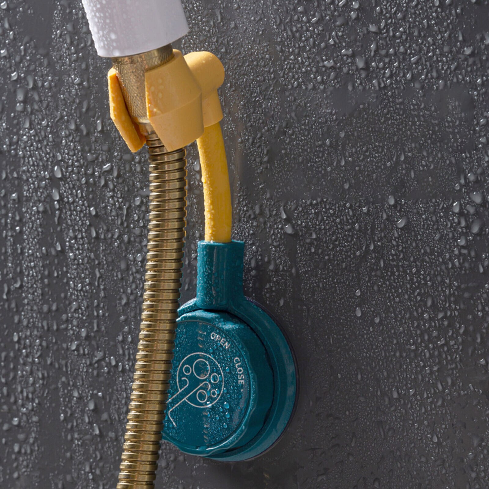 360 ° stempelfrit universaljusterbart brusebeslag til badeværelset bruserhovedholder dysejustering justeringsbeslag bundbeslag