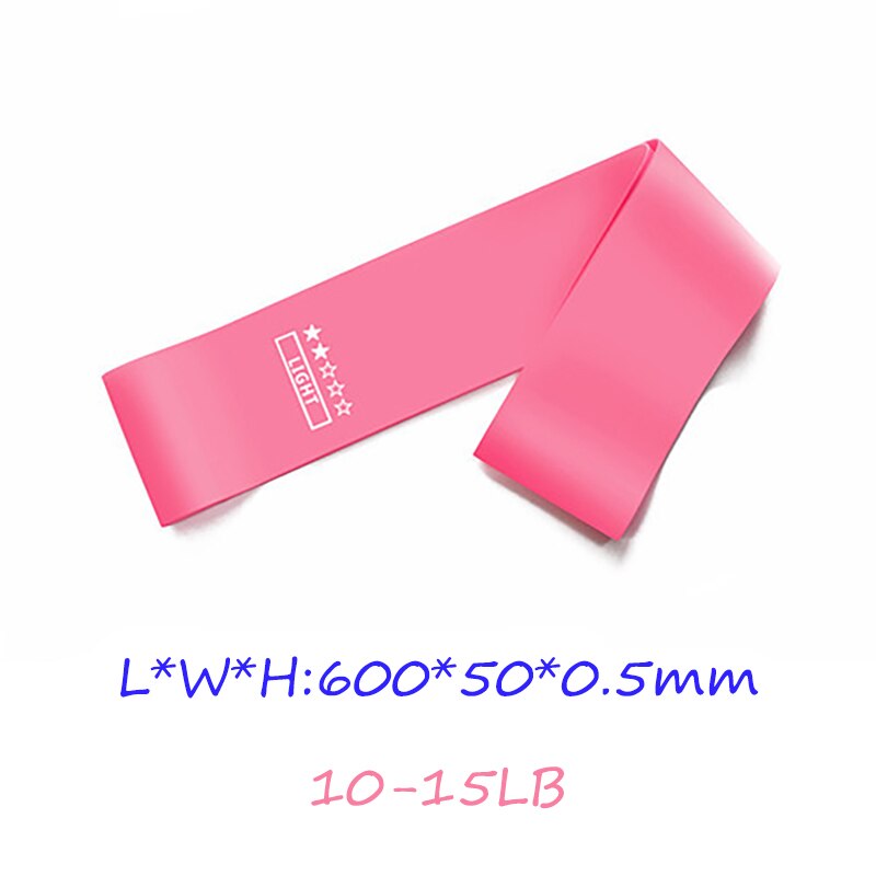 Fitness Training Chewing Gum Sports Gym Resistance Band Pilates Exercise Rubber Mini Belt Crossfit Training Equipment Yoga Belt: Pink