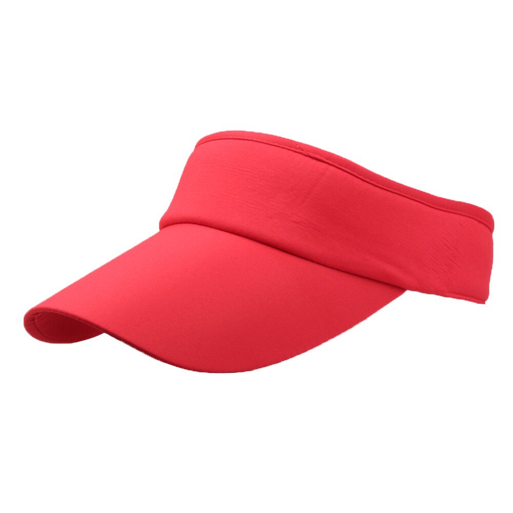 Men Women Sun Sports Visor Hat tennis con proteccion Cap Sport Headband Classic Hat Pure color Simple style Cap шляпы женские: A