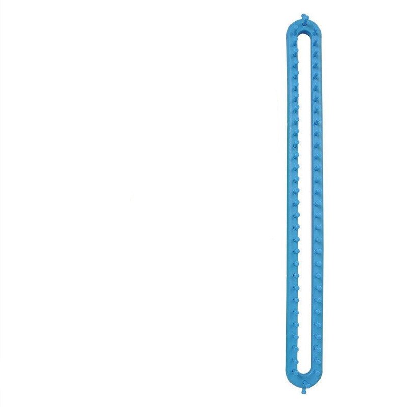 4 Size Weefgetouw Breien Knitter Kit Plastic Pompom Sok Hoed Sjaal Sjaals Maker Plastic Lange Handvat Diy Weven Tool: Blue XL