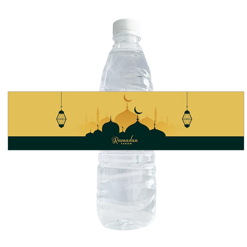 Ramadan Mubarak Water Fles Stickers Decor Islamitische Moslim Fles Etiket Sticker Eid Al-Fitr Party Decoratie Benodigdheden: G