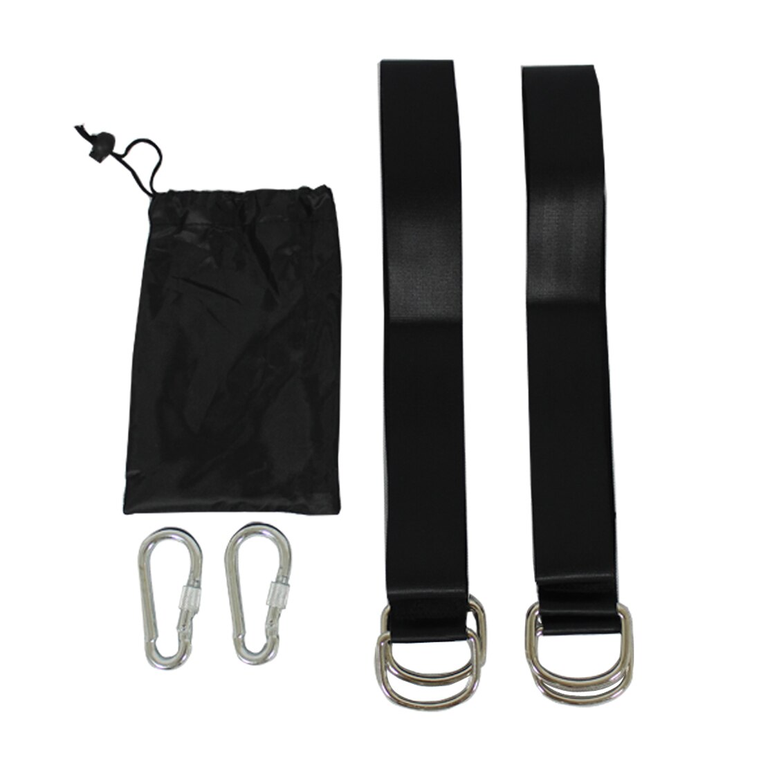 2 x reb lås bindestyrke polyester webbing stropper sikre reb udendørs gynge stropper hængekøje stropper belastning 300kg gyldne 5*150cm