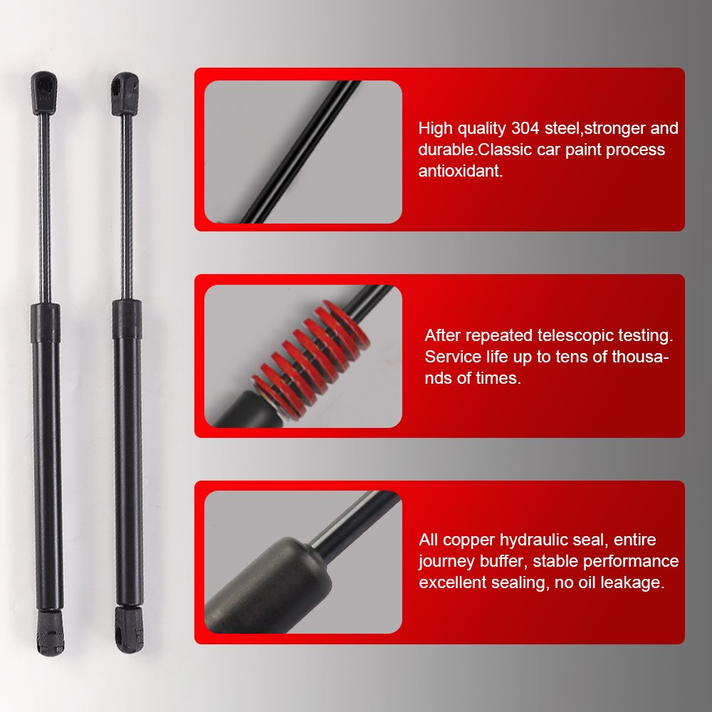 2PCS Car Front Engine Lift Hydraulic Rod Holder Boot Gas Spring Shock Lift Struts Support for Tesla Model 3