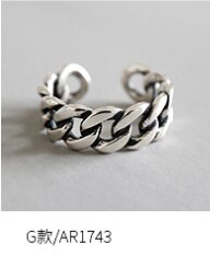 Punk 925 Sterling Zilveren Vrouw Mode Ringen Knuckle Ring Multi Stijlen Verstelbare Ringen Teen Ring Strand Voet Sieraden: G