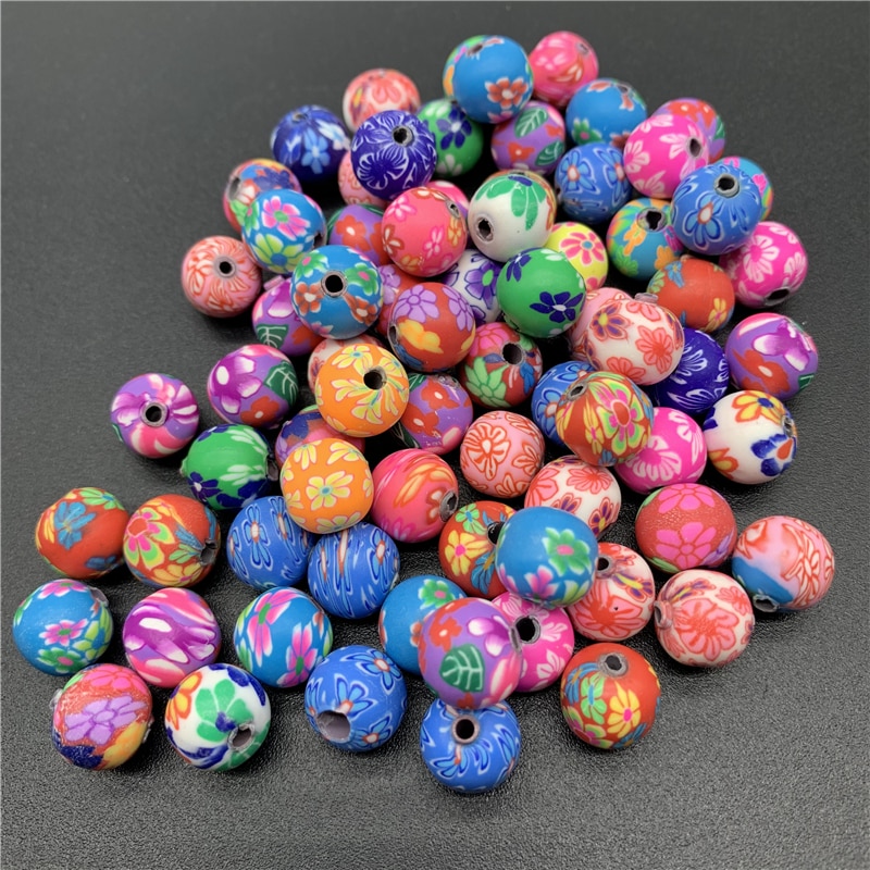 30 teile/los 10mm Fimo Obst Perlen Polymer Clay Perlen Mischfarbe Polymer Clay Spacer Perlen Für Schmuck Handgemachte handwerk: 09