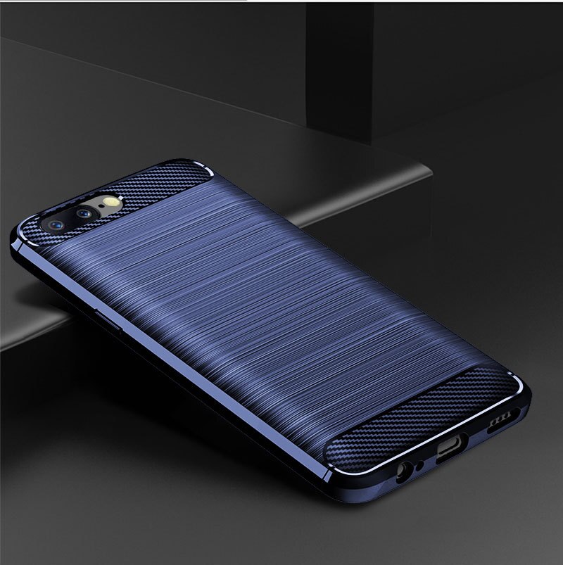 Schokabsorptie Cover Soft Tpu Anti Scratch Carbon Fiber Back Originele Case Voor Oneplus 5/Vijf A5000 1 + 5 5.5 &quot;Cover Cases