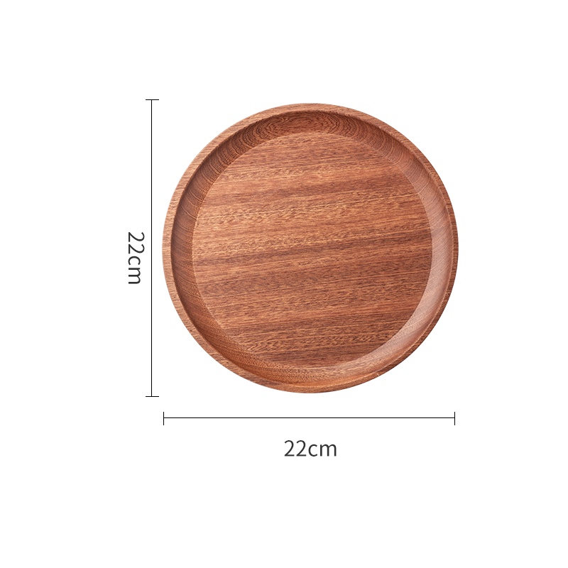 Ronde Houten Dienblad Serveerschaal Voorgerecht Display Diner Bord Gedroogd Fruit Snack Thee Plateau Keuken Accessoire De Service Hai  15
