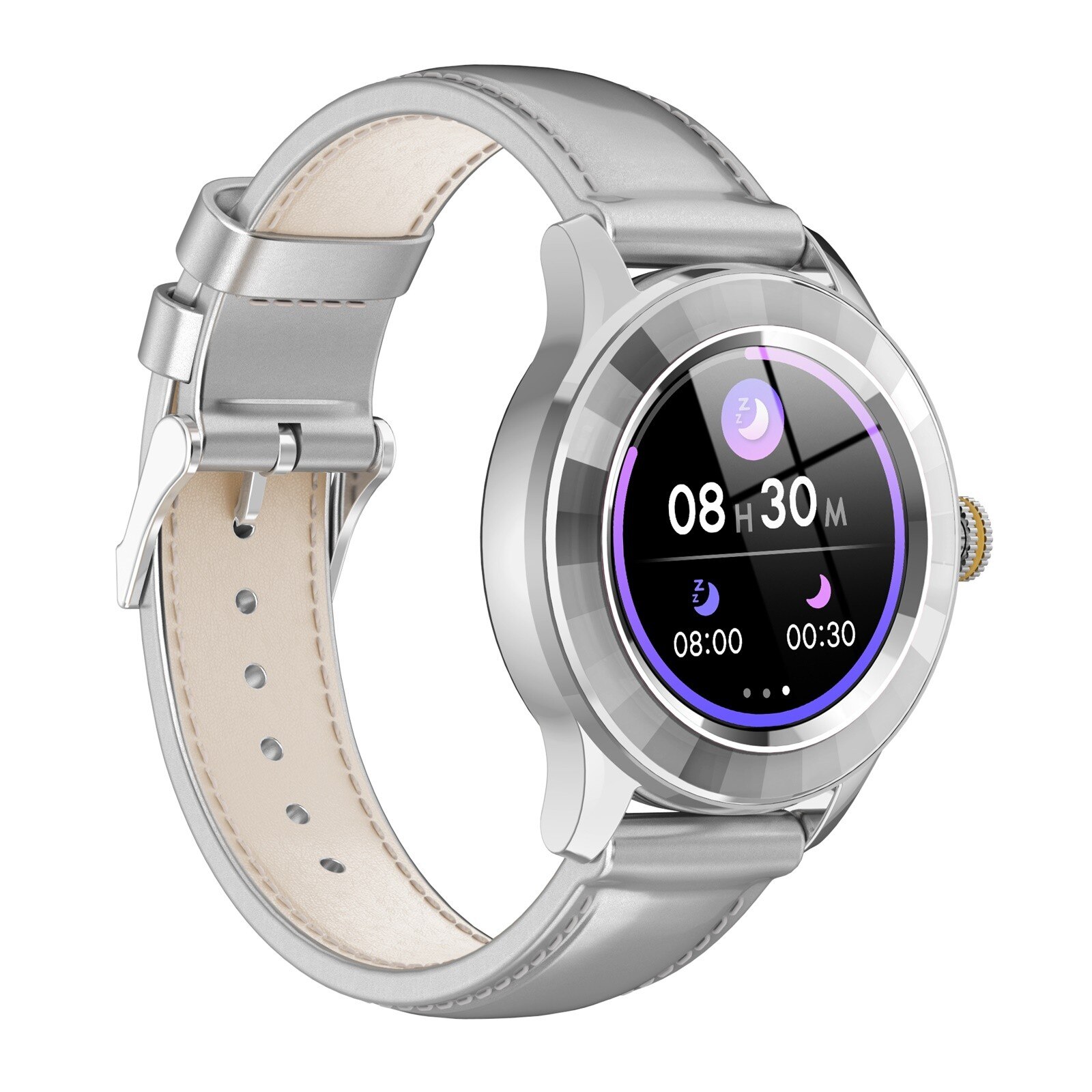 S09 Bluetooth Clever Uhr Ist Wasserdicht Mit Herz Temperatur Überwachung Wasserdichte Smartwatch Verbinden IOS Android Uhr: Silber