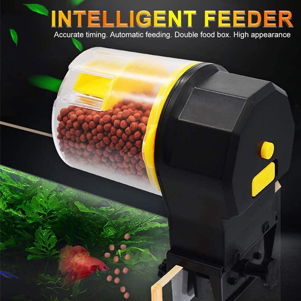 Automatic Fish Feeder Moisture-proof Electric Fish Feeder Intelligent Timing For Vacation Aquarium