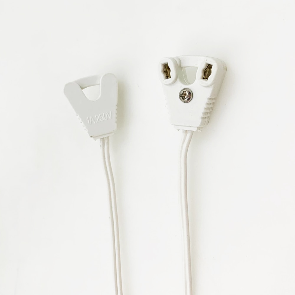 Caja de luz de cable T5 T8, clips de línea de lámpara fluorescente, kit de tubo de iluminación led, Conector de accesorios de base G5, 120cm, 2 uds.