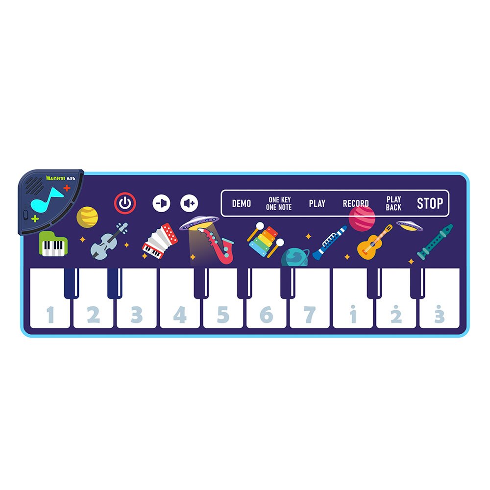 Tapete de Piano para bebé, tapete de teclado Musical, instrumento electrónico de música, alfombra de baile, juguetes educativos para niños pequeños, de navidad