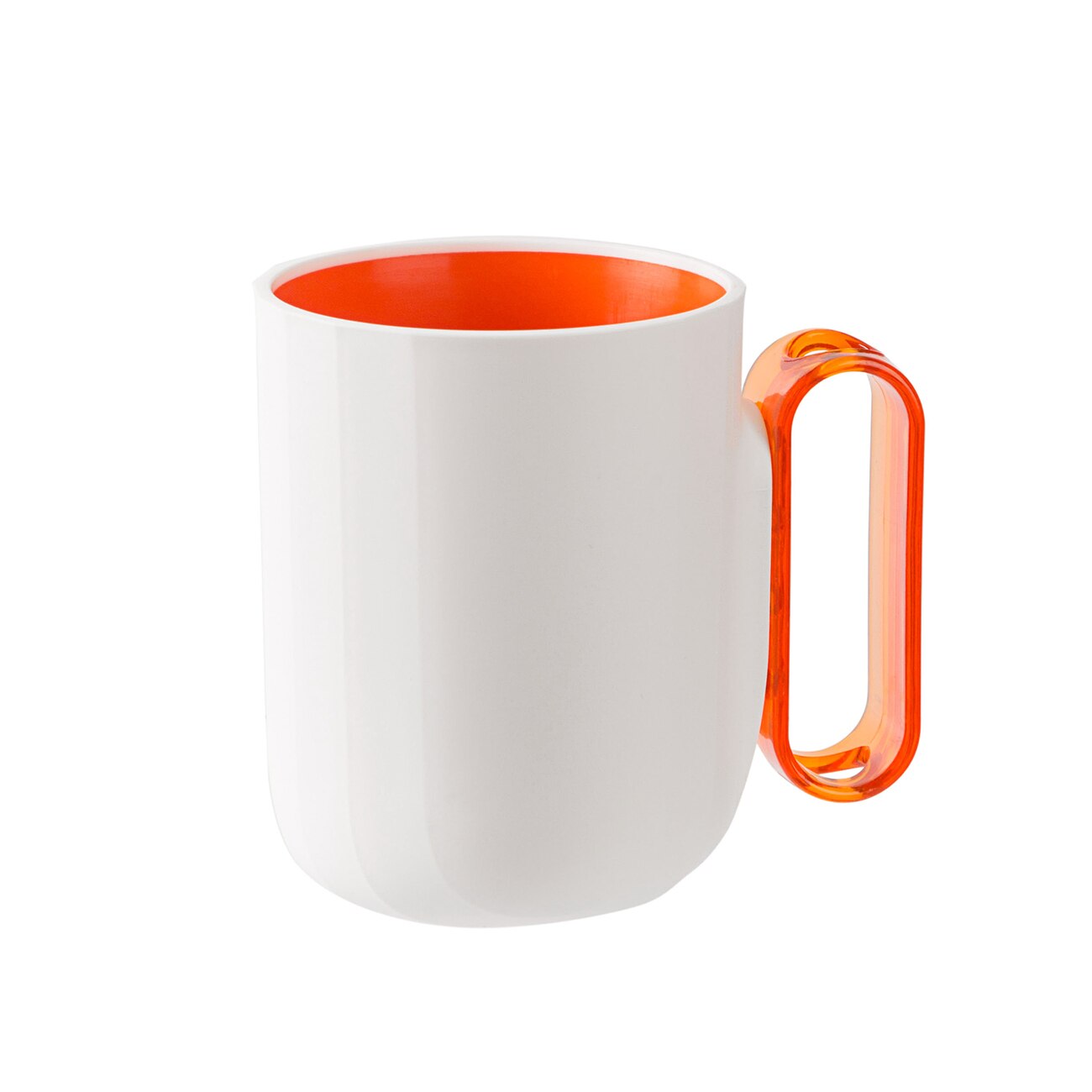 Taza de lavado bucal creativa para el hogar, vaso de lavado de dientes extraíble, cilindro de dientes de estilo nórdico para pareja: Blanco