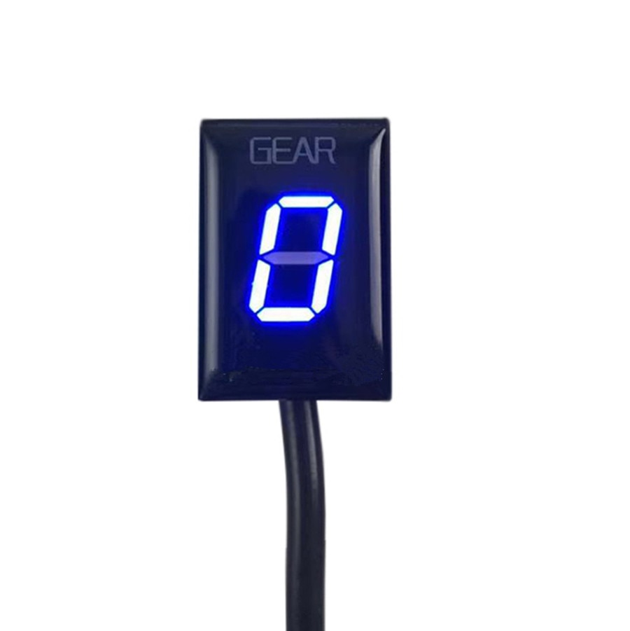 6 Speed Zwart Universele Motorcycle Digitale Display Led Motorfiets Off-road Moto Licht Neutraal Gear Indicator Display