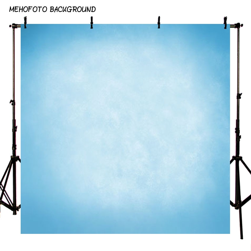 MEHOFOTO Thin Vinyl Photography Background Computer Printed Blue Pure Color texture wall Backgrounds for Photo Studio