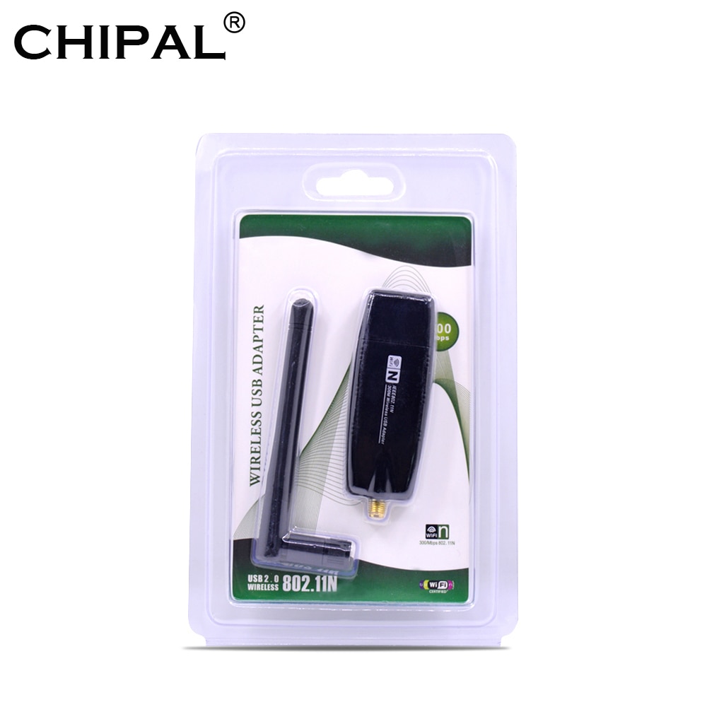 Carte réseau sans fil CHIPAL 300Mbps RTL8192 adaptateur WiFi USB 802.11n récepteur Wi-Fi antenne AP 3dBi pour PC Windows Linux MAC