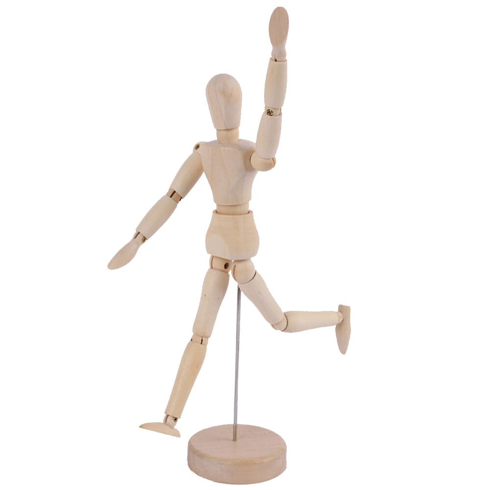 Figura articulada de madera para artista, maniquí para pintar, dibujo, boceto, decoración, 1 unidad