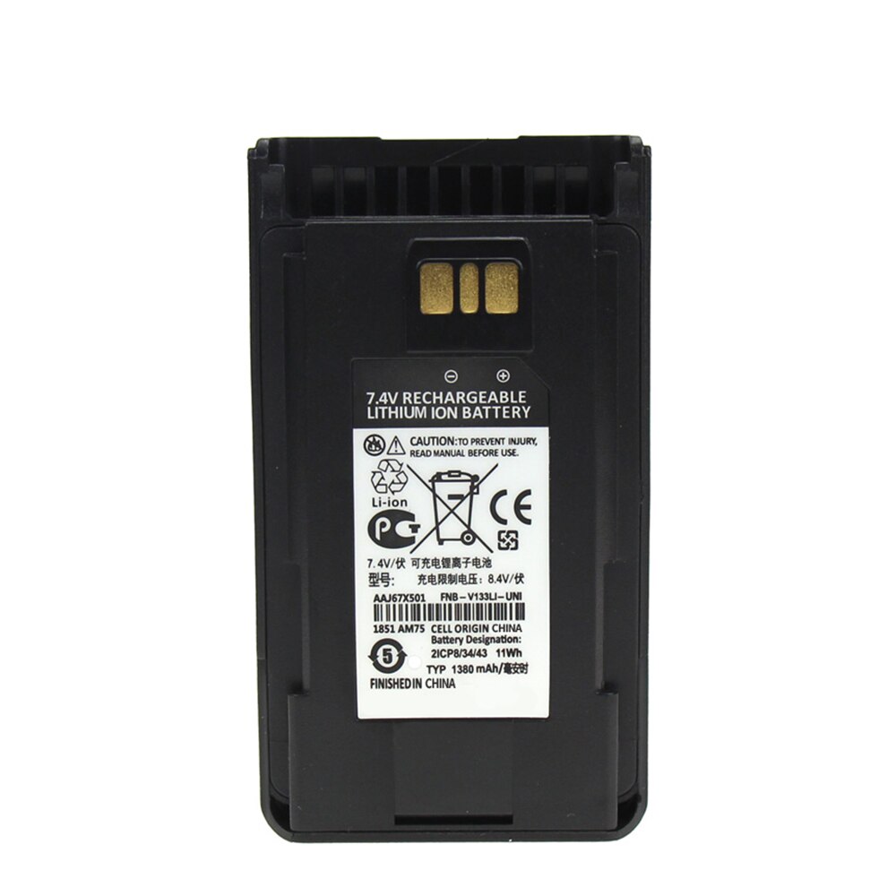 Batterie de remplacement 2600mAh pour YAESU Vertex AAJ68X001 FNB-V133Li FNB-V134Li