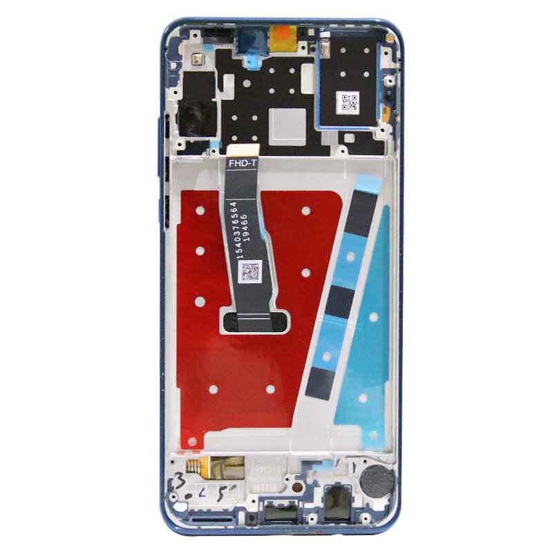 Tela lcd touch screen 100% testada, substituição para huawei p30 lite/nova 4e, peça de reposição, modelo lx2 al01: Standard Blue