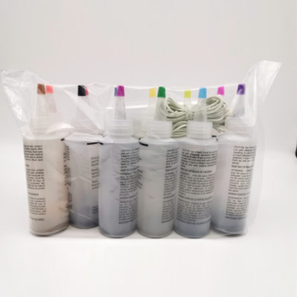 5 Bottles/12Bottles Permanent One Step Tie Dye Set DIY Kits for Fabric Textile Craft Arts Clothes for Solo Projects Dyes Paint